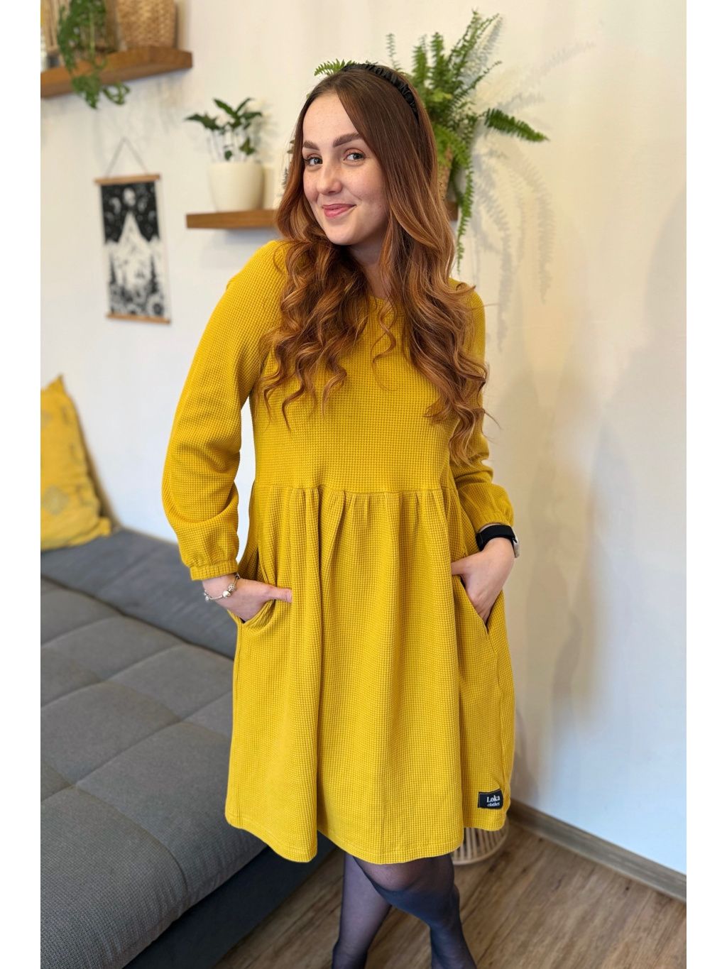 Vaflové šaty Anne