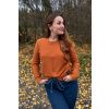 Vaflová mikina (bez spadnutých rukávu) s proplétáním